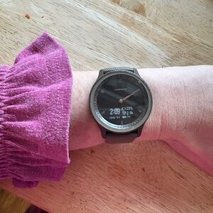 Garmin Vivomove Sport Hybrid Smartwatch in Cocoa